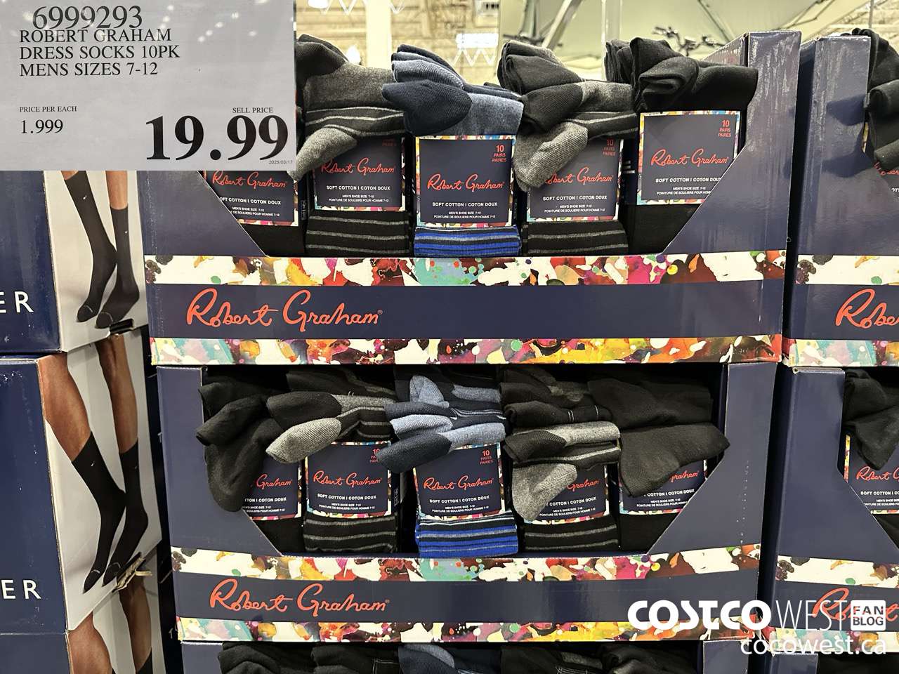 6999293 ROBERT GRATIAM DRESS SOCKS 10PK MENS SIZES 7-12 $19.99