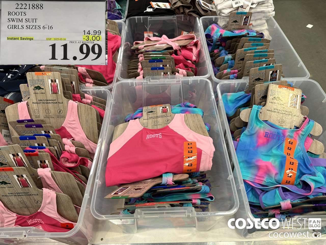 2221888 ROOTS SWIM SUIT GIRLS SIZES 6-16 ($3.00 INSTANT SAVINGS EXPIRES ON 2025-03-16) $11.99