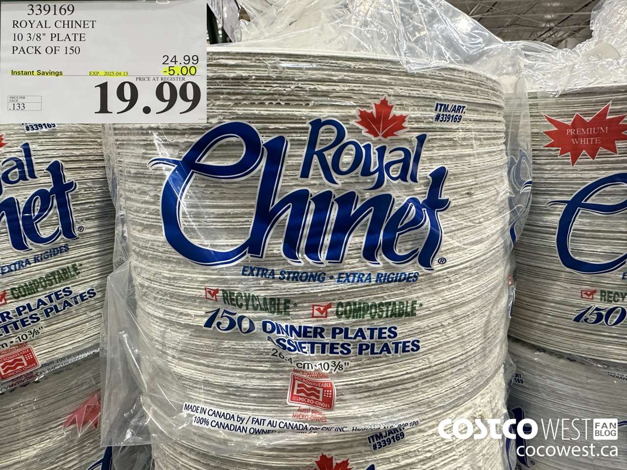 339169 ROYAL CHINET 10 3/8