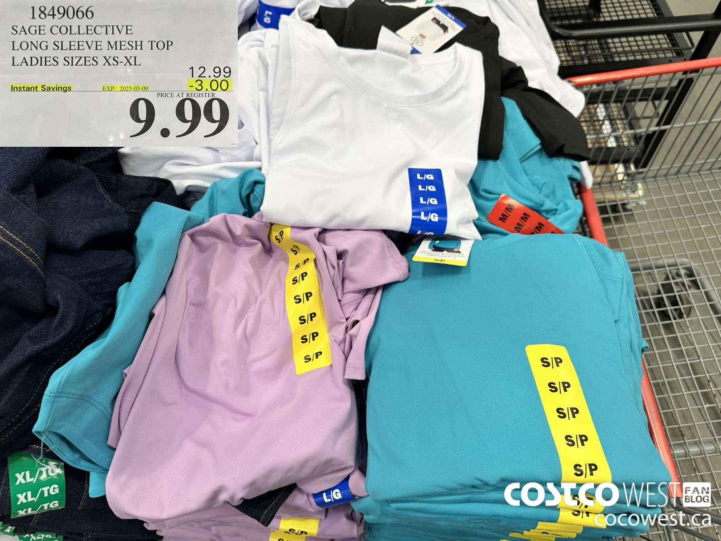 1849066 SAGE COLLECTIVE LONG SLEEVE MESH TOP LADIES SIZES XS-XLO ($3.00 INSTANT SAVINGS EXPIRES ON 2025-03-09) $9.99