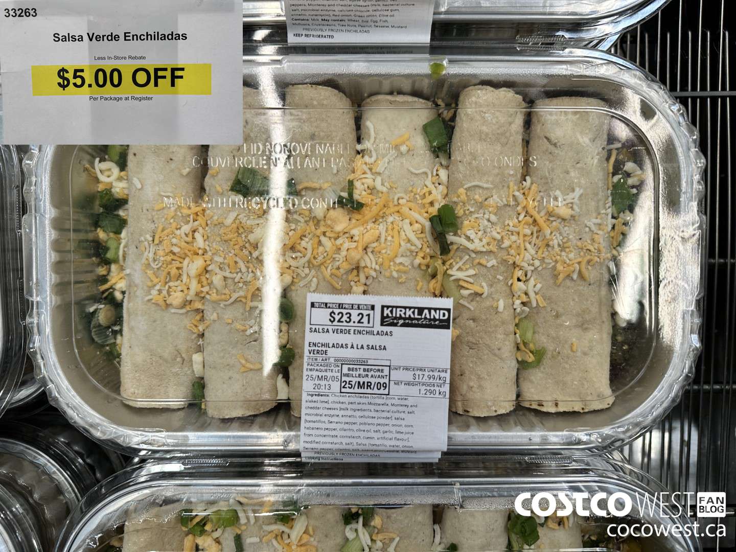 33263 SALSA VERDE ENCHILADAS ($5.00 INSTANT SAVINGS)