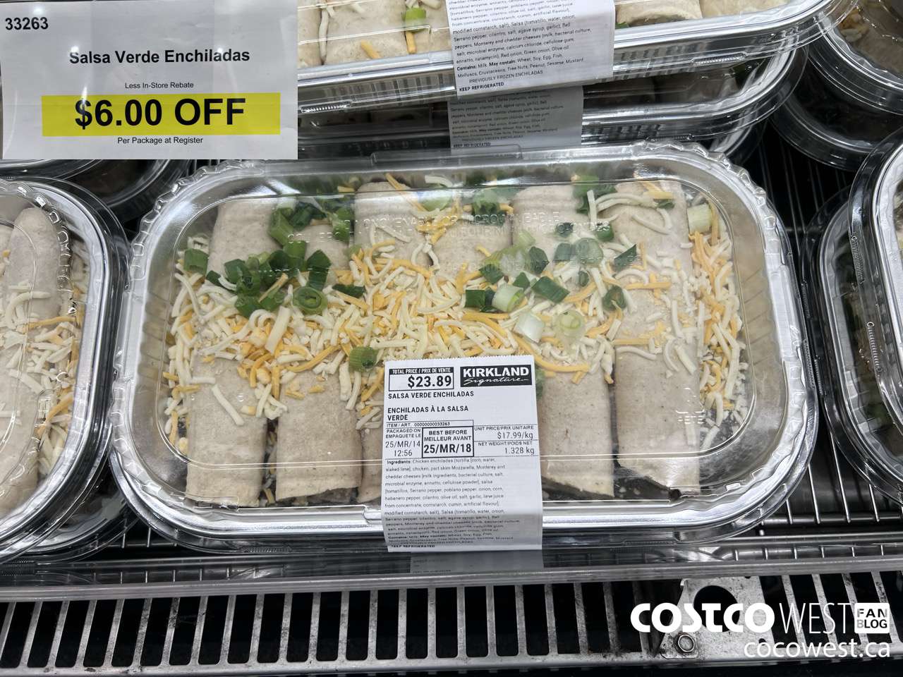 33263 SALSA VERDE ENCHILADAS ($6.00 INSTANT SAVINGS)