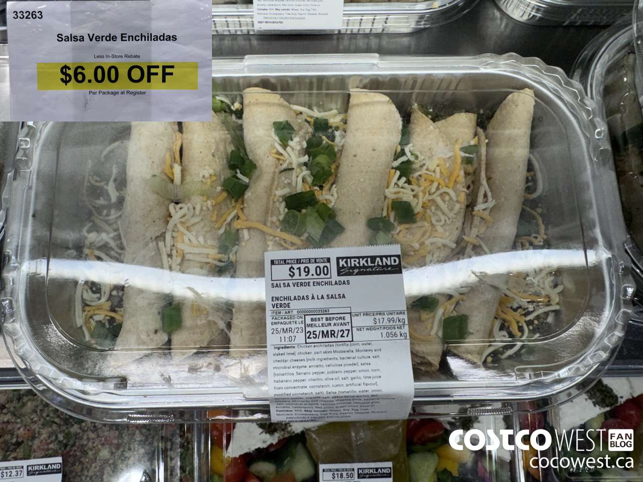 33263 SALSA VERDE ENCHILADAS ($6.00 INSTANT SAVINGS)