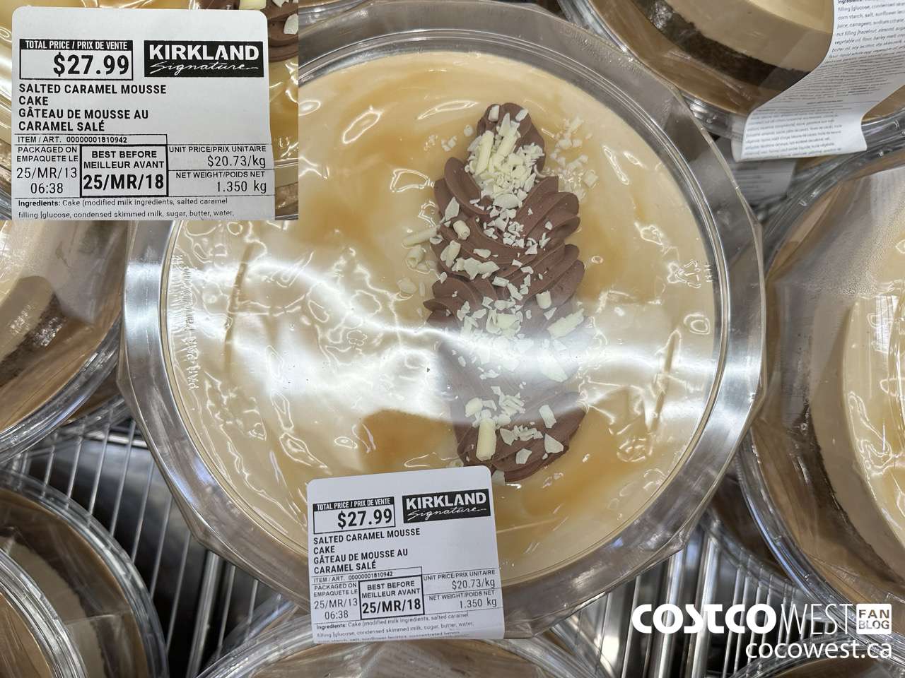 1810942 SALTED CARAMEL MOUSSE CAKE $27.99