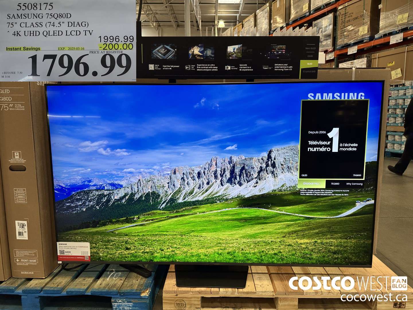 5508175 SAMSUNG 75Q80D 75