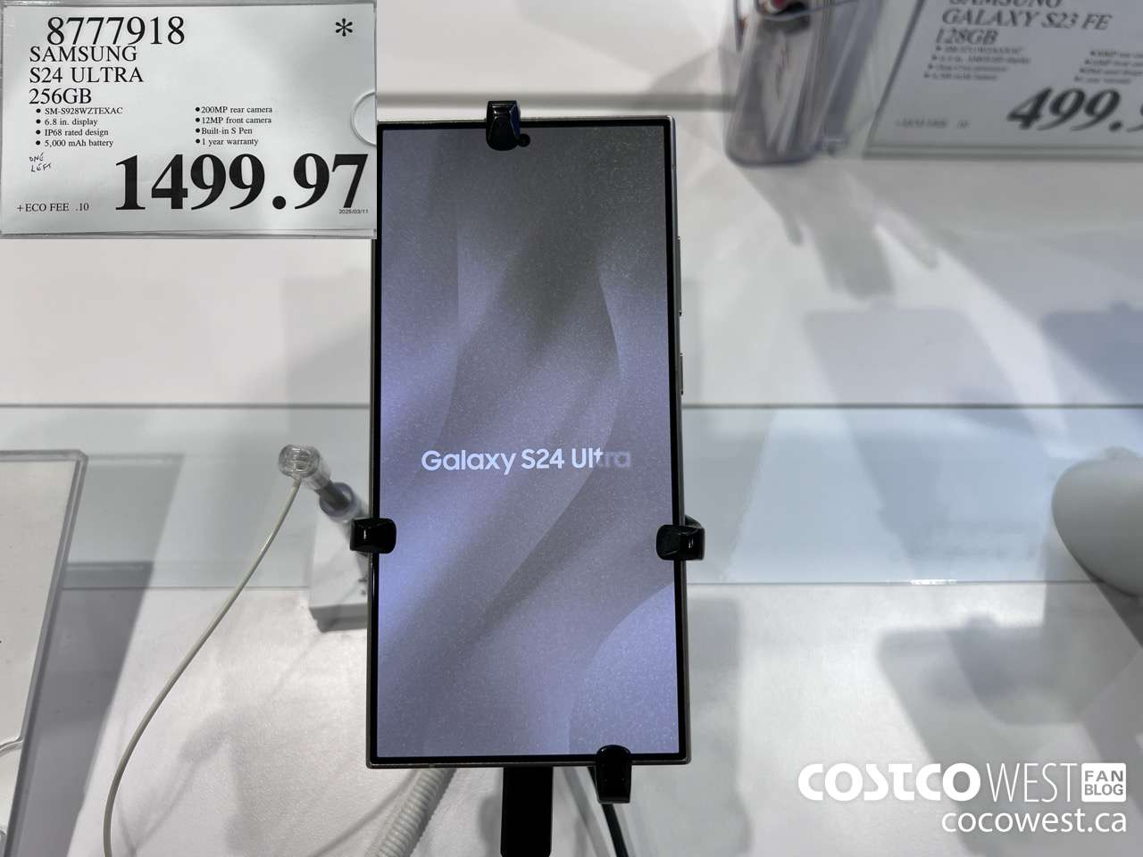 8777918 SAMSUNG S24 ULTRA 256GB GREY $1499.97