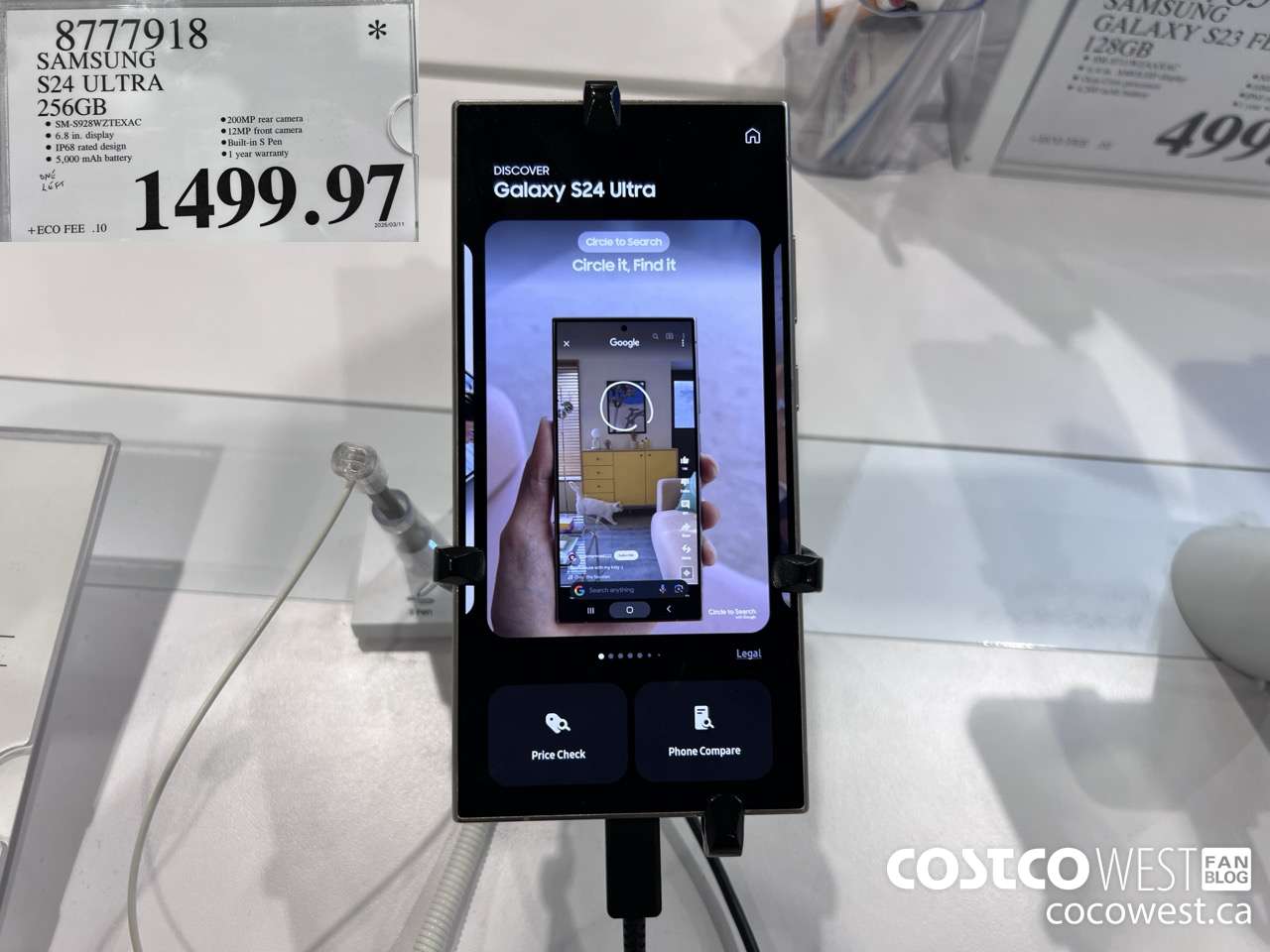 8777918 SAMSUNG S24 ULTRA 256GB GREY $1499.97