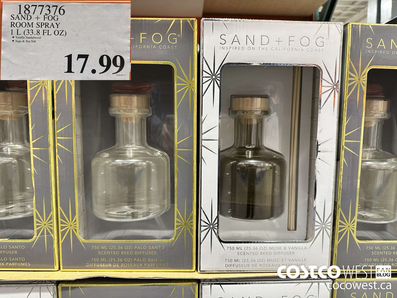 1877376 SAND + FOG ROOM SPRAY 1L (33.8 FL OZ) $17.99