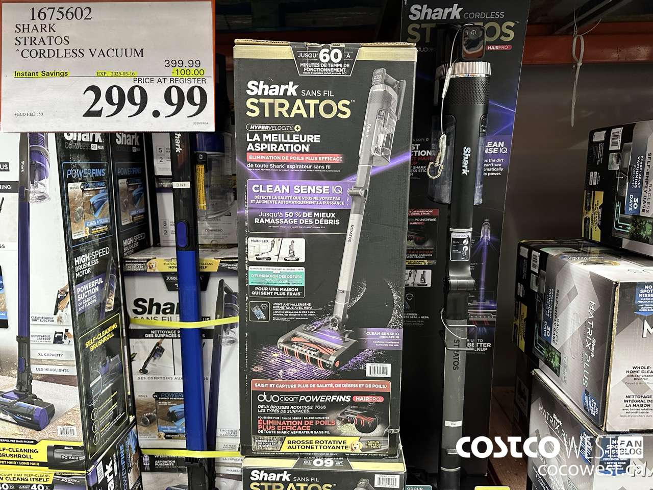 1675602 SHARK STRATOS CORDLESS STICK VACUUM ($100.00 INSTANT SAVINGS EXPIRES ON 2025-03-16) $299.99