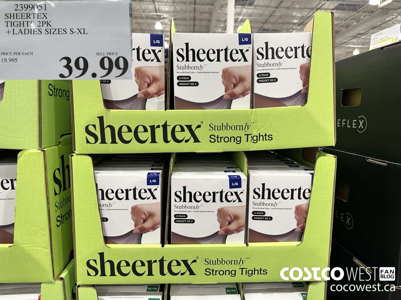 2399051 SHEERTEX TIGHTS 2PK LADIES SIZES S-XL $39.99