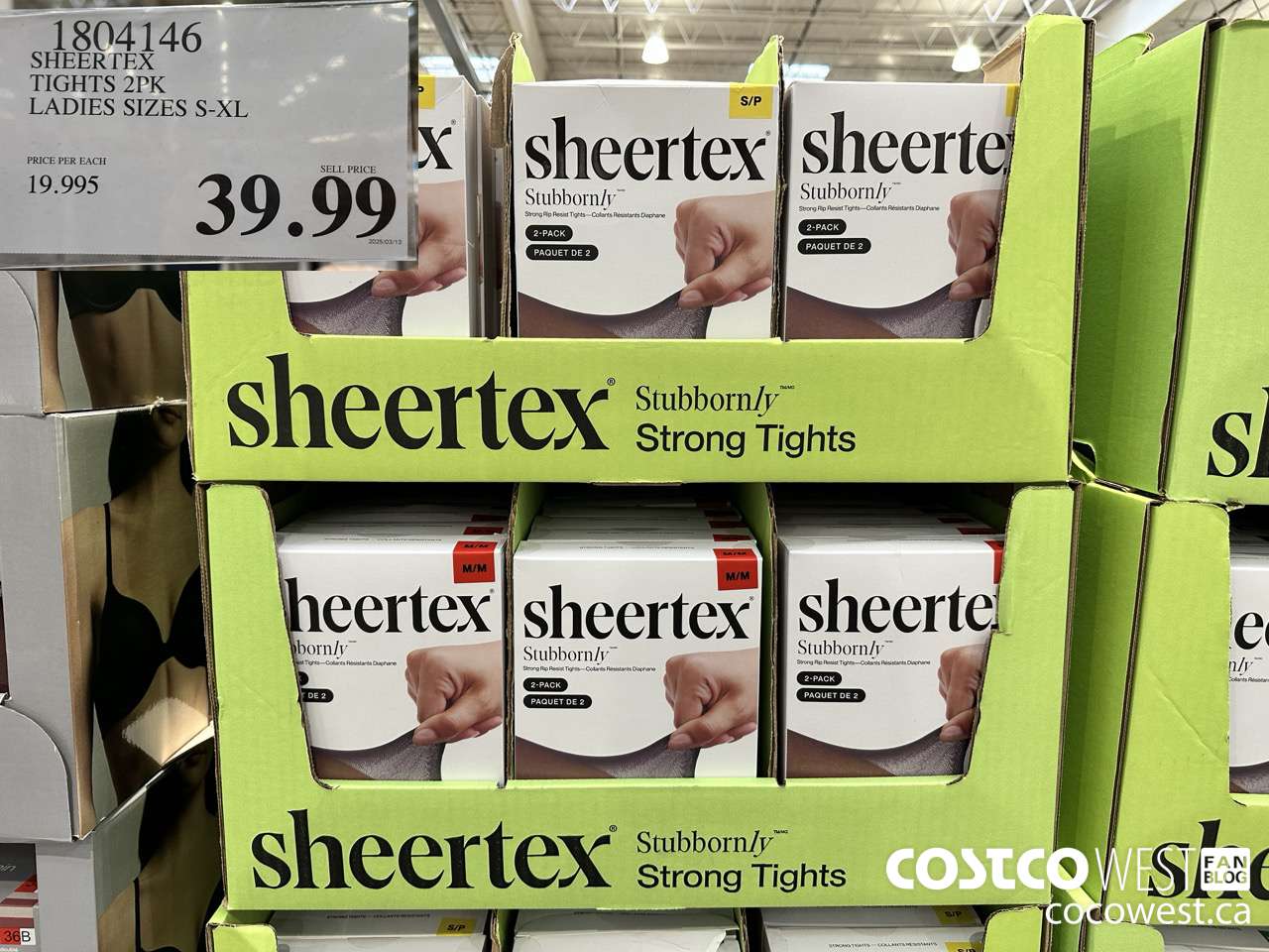 1804146 SHEERTEX TIGHTS 2PK LADIES SIZES S-XL $39.99