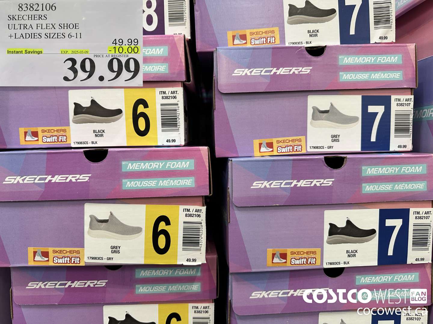 8382106 SKECHERS ULTRA FLEX SHOE LADIES SIZES 6-11 ($10.00 INSTANT SAVINGS EXPIRES ON 2025-03-09) $39.99