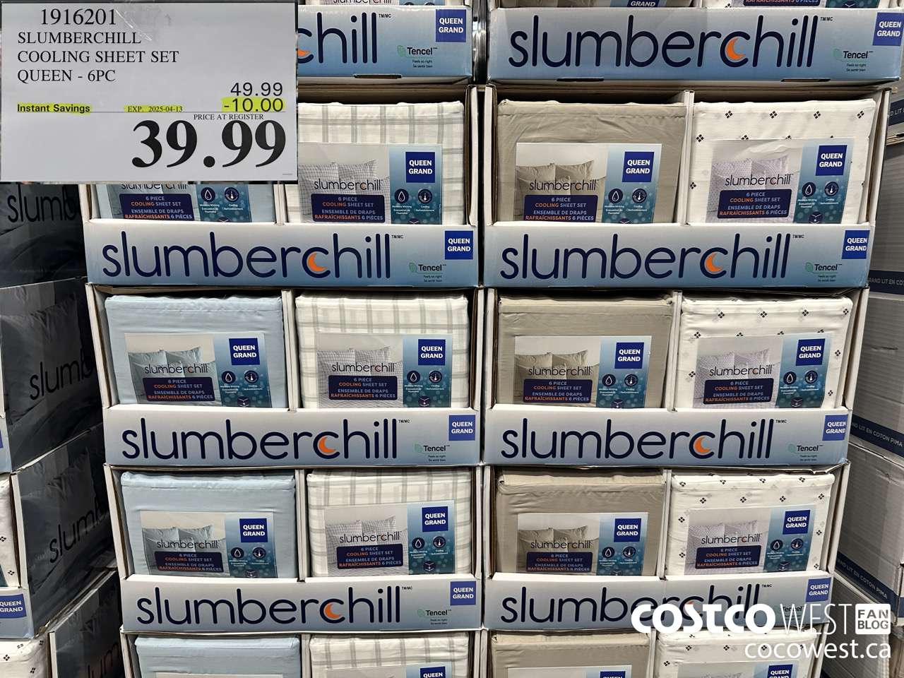 1916201 SLUMBERCHILL COOLING SHEET SET QUEEN 6PC ($10.00 INSTANT SAVINGS EXPIRES ON 2024-04-13) $39.99