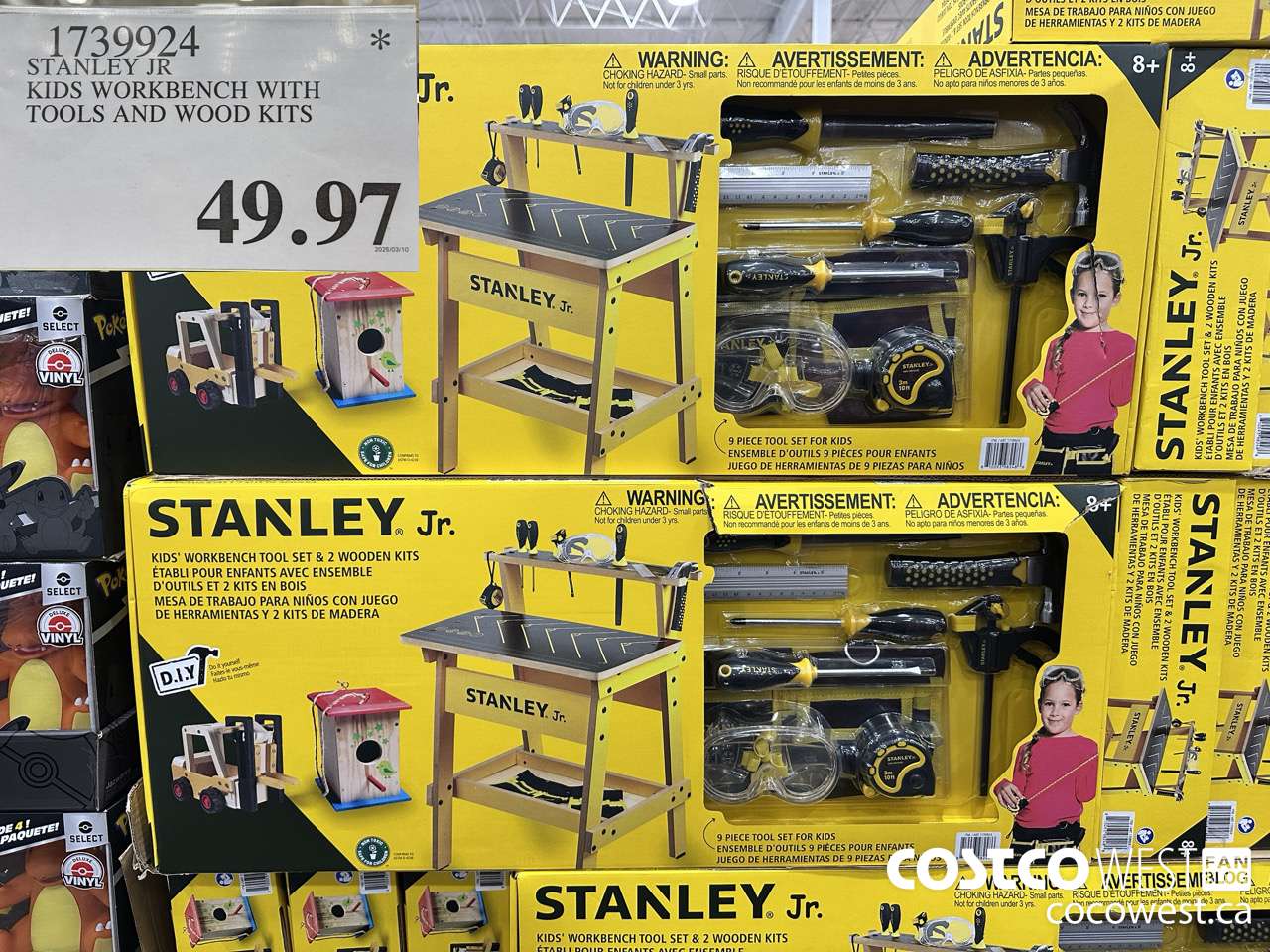 1739924 STANLEY JR KIDS WORKBENCH WITH TOOLS AND WOOD KITS $49.97