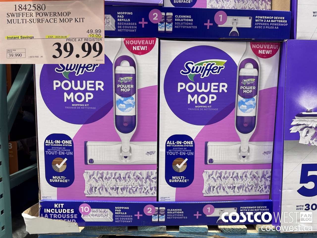 1842580 SWIFFER POWERMOP MULTI-SURFACE MOP KIT ($10.00 INSTANT SAVINGS EXPIRES ON 2025-04-06) $39.99