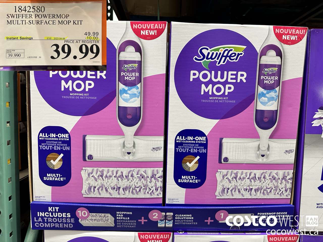 1842580 SWIFFER POWERMOP MULTI-SURFACE MOP KIT ($10.00 INSTANT SAVINGS EXPIRES ON 2025-04-06) $39.99