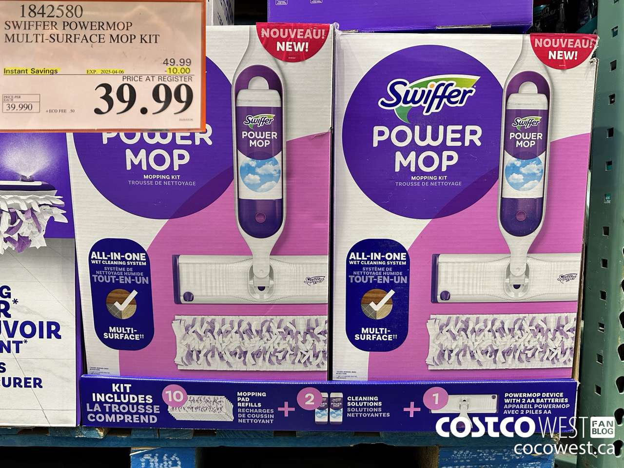 1842580 SWIFFER POWERMOP MULTI-SURFACE MOP KIT ($10.00 INSTANT SAVINGS EXPIRES ON 2025-04-06) $39.99