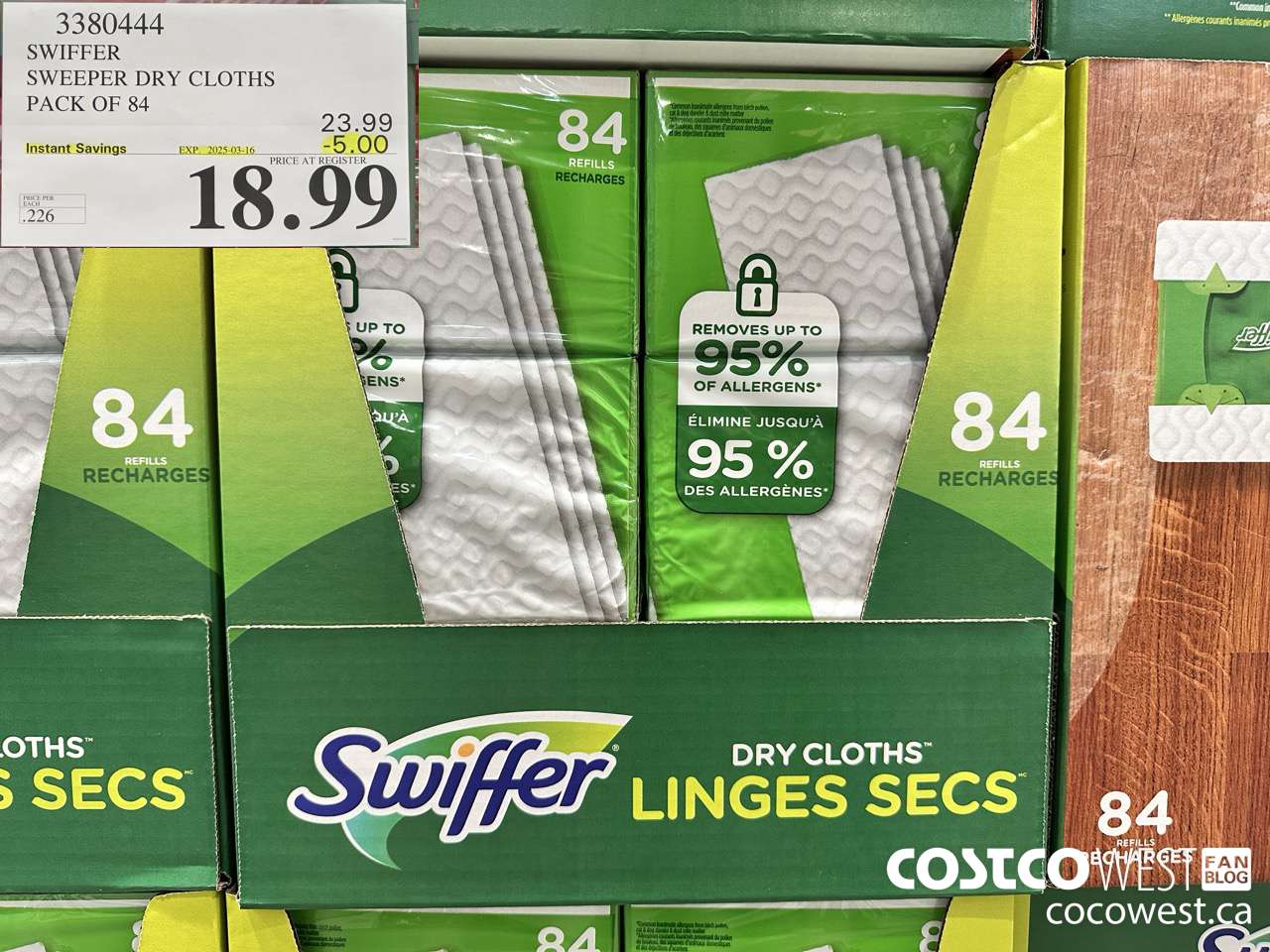3380444 SWIFFER SWEEPER DRY CLOTHS PACK OF 84 ($5.00 INSTANT SAVINGS EXPIRES ON 2025-03-16) $18.99