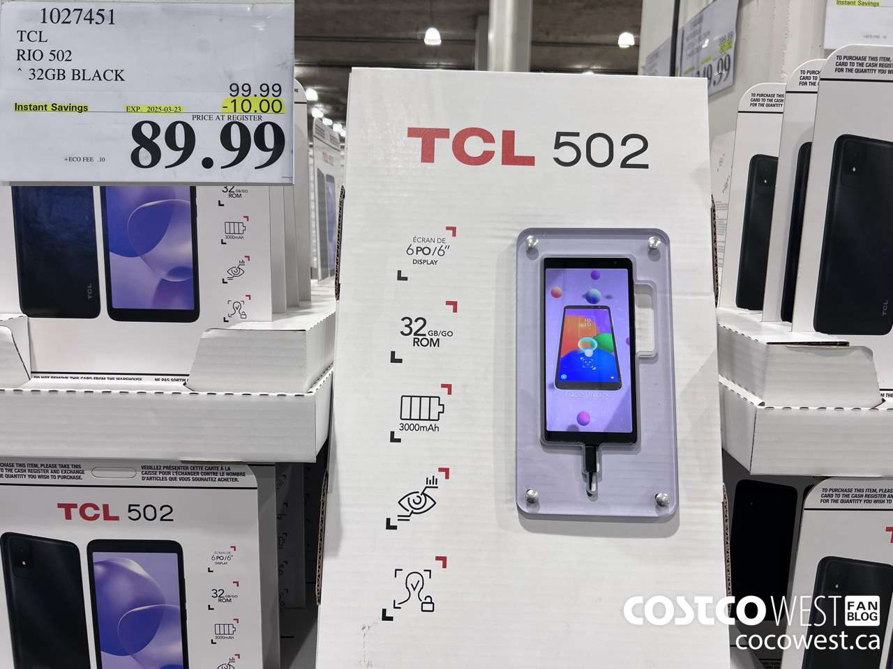 1027451 TCL RIO 502 32GB BLACK ($10.00 INSTANT SAVINGS EXPIRES ON 2025-03-23) $89.99