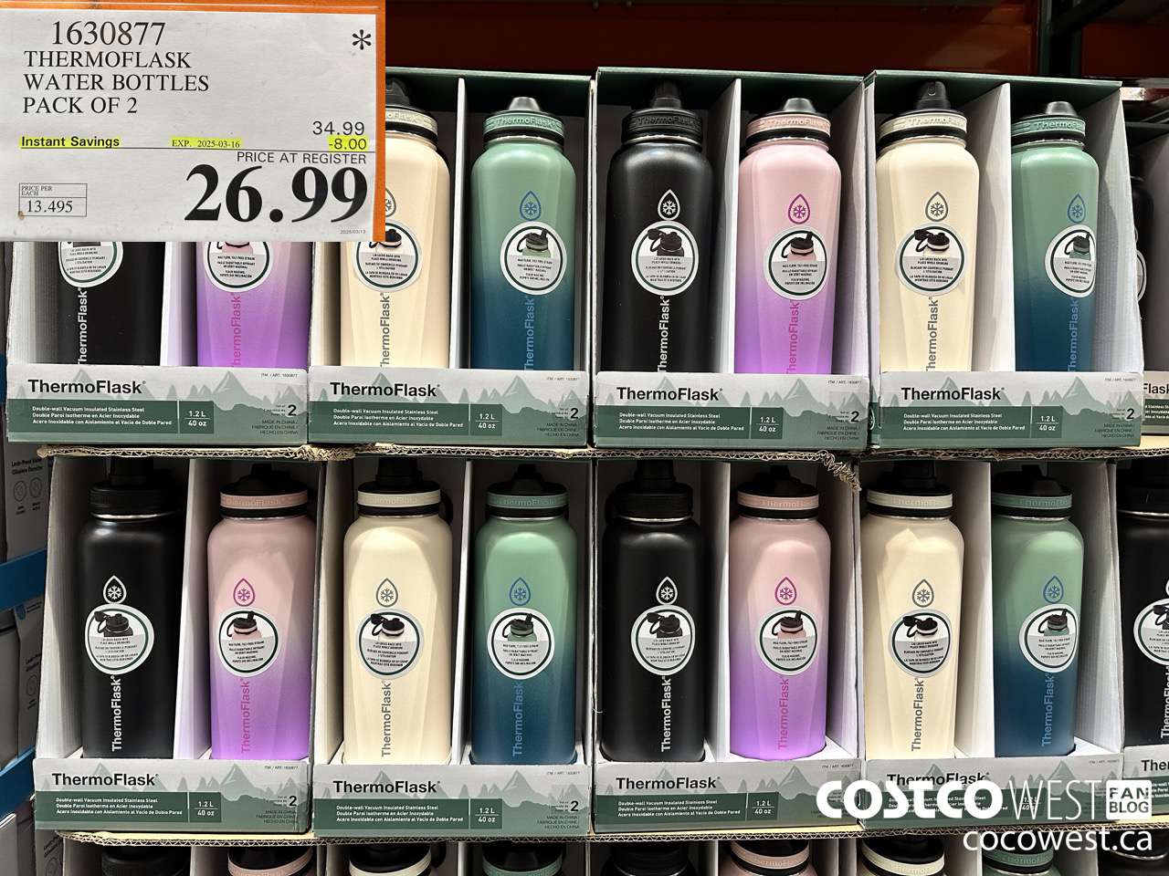 1630877 THERMOFLASK WATER BOTTLES PACK OF 2 ($8.00 INSTANT SAVINGS EXPIRES ON 2025-03-16) $26.99