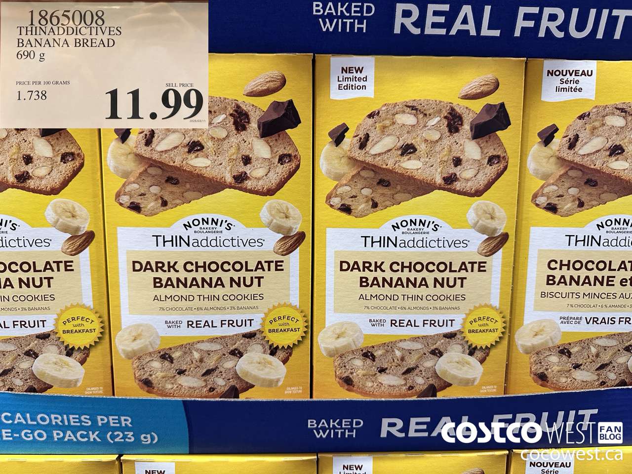 1865008 THINADDICTIVES BANANA BREAD 690G $11.99