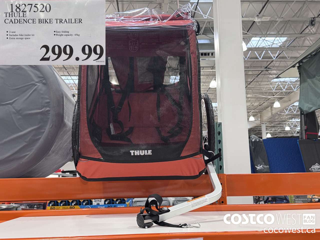 1827520 THULE CADENCE BIKE TRAILER $299.99