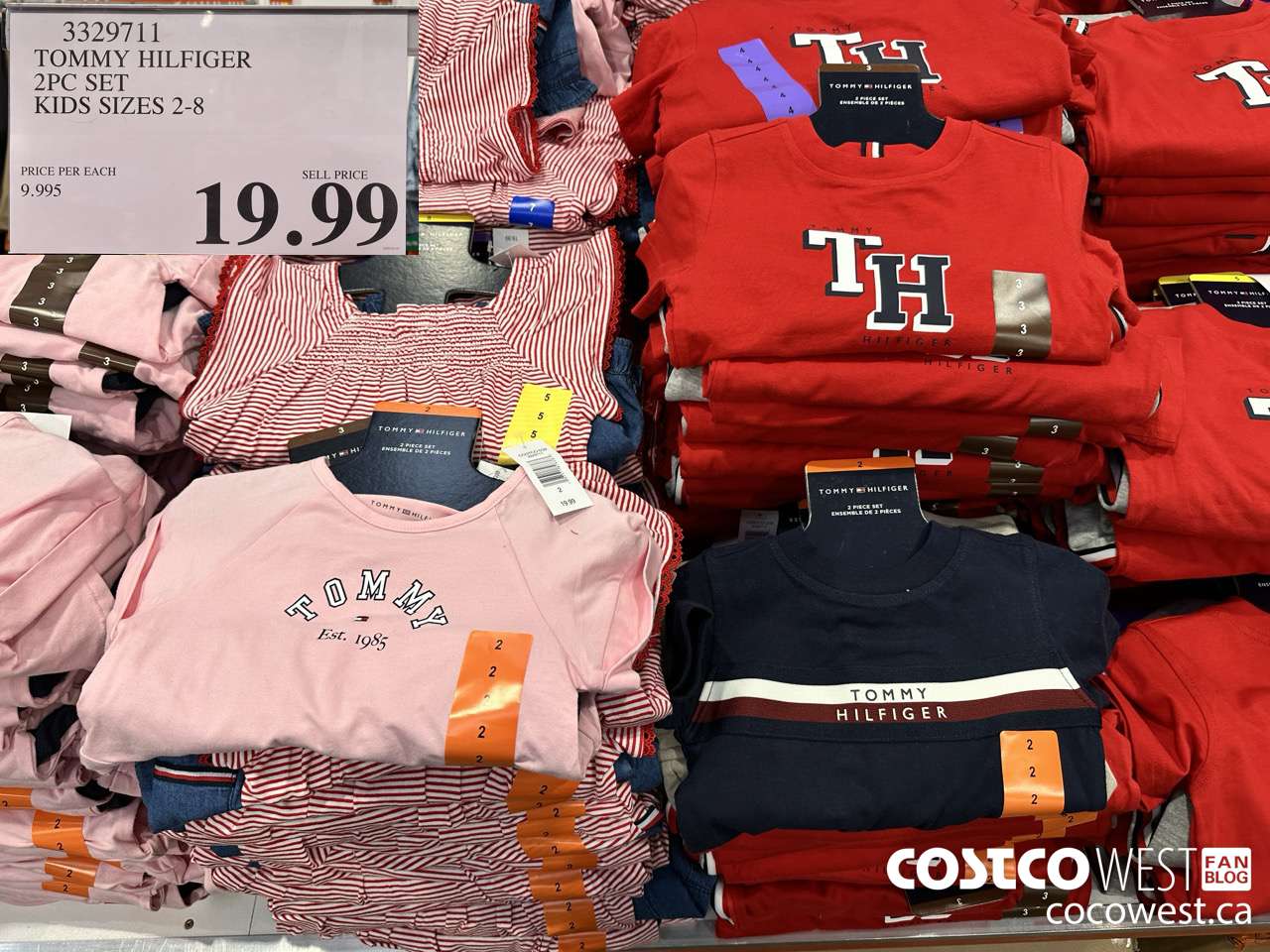 3329711 TOMMY HILFIGER 2PC SET KIDS SIZES 2-8 $19.99