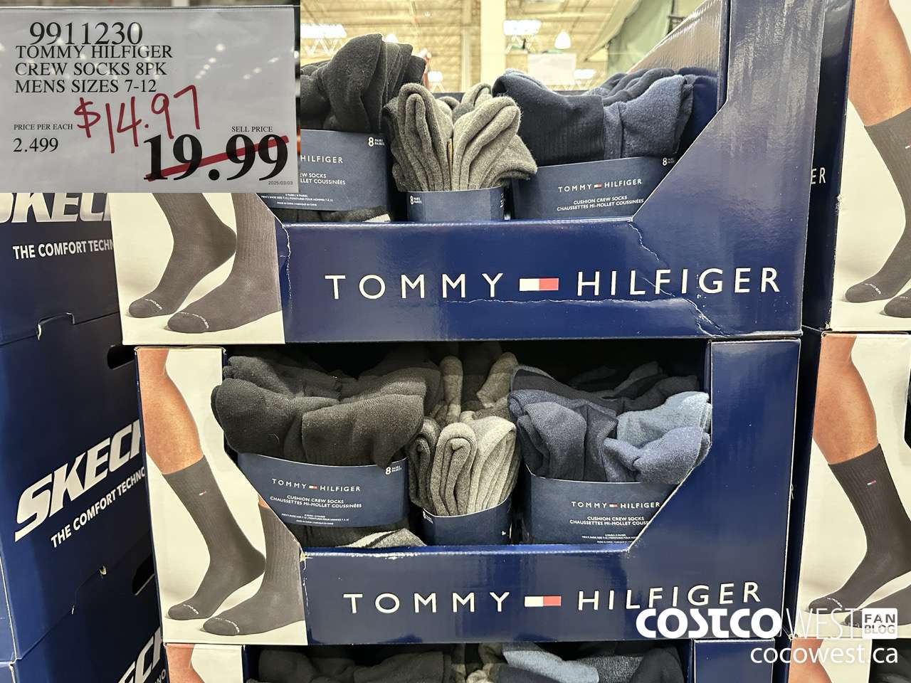 9911230 TOMMY HILFIGER CREW SOCKS 8PK MENS SIZES 7-12  $14.97