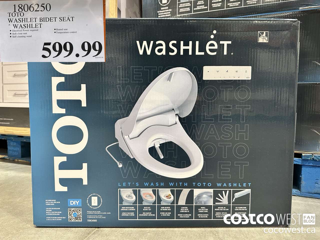 1806250 TOTO WASHLET BIDET SEAT WASHLET $599.99