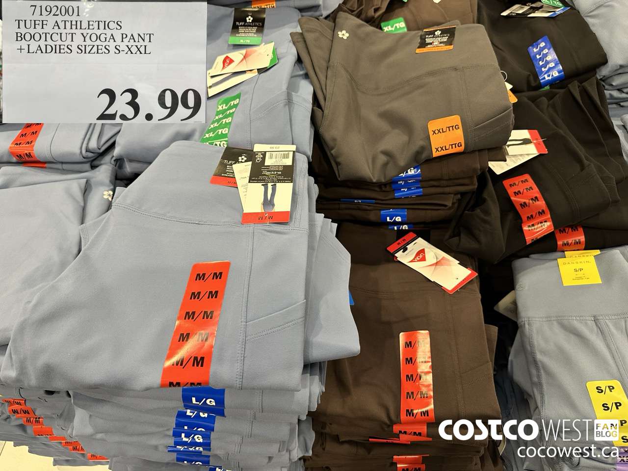 7192001 TUFF ATHLETICS BOOTCUT YOGA PANT LADIES SIZES S-XXL $23.99