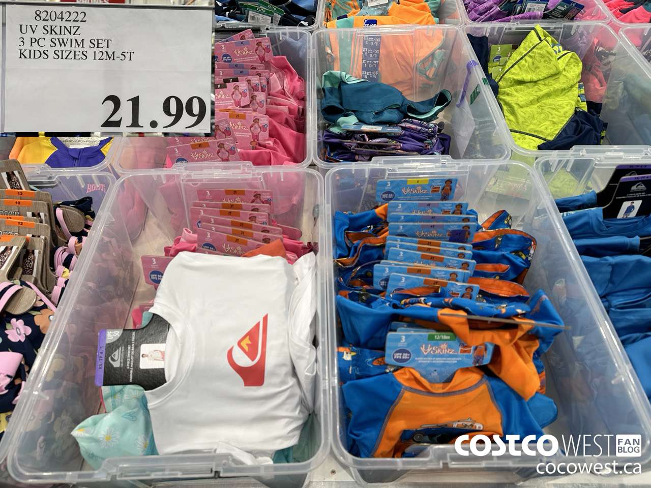 8204222 UV SKINZ 3 PC SWIM SET KIDS SIZES 12M-5T $21.99