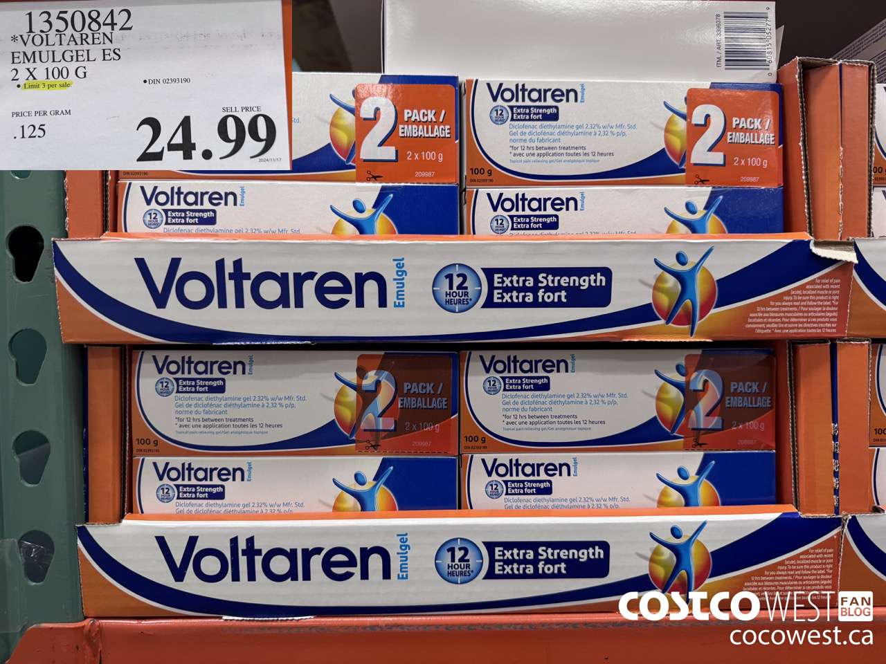 1350842 VOLTAREN EMUGEL ES 2 X 100 G $24.99