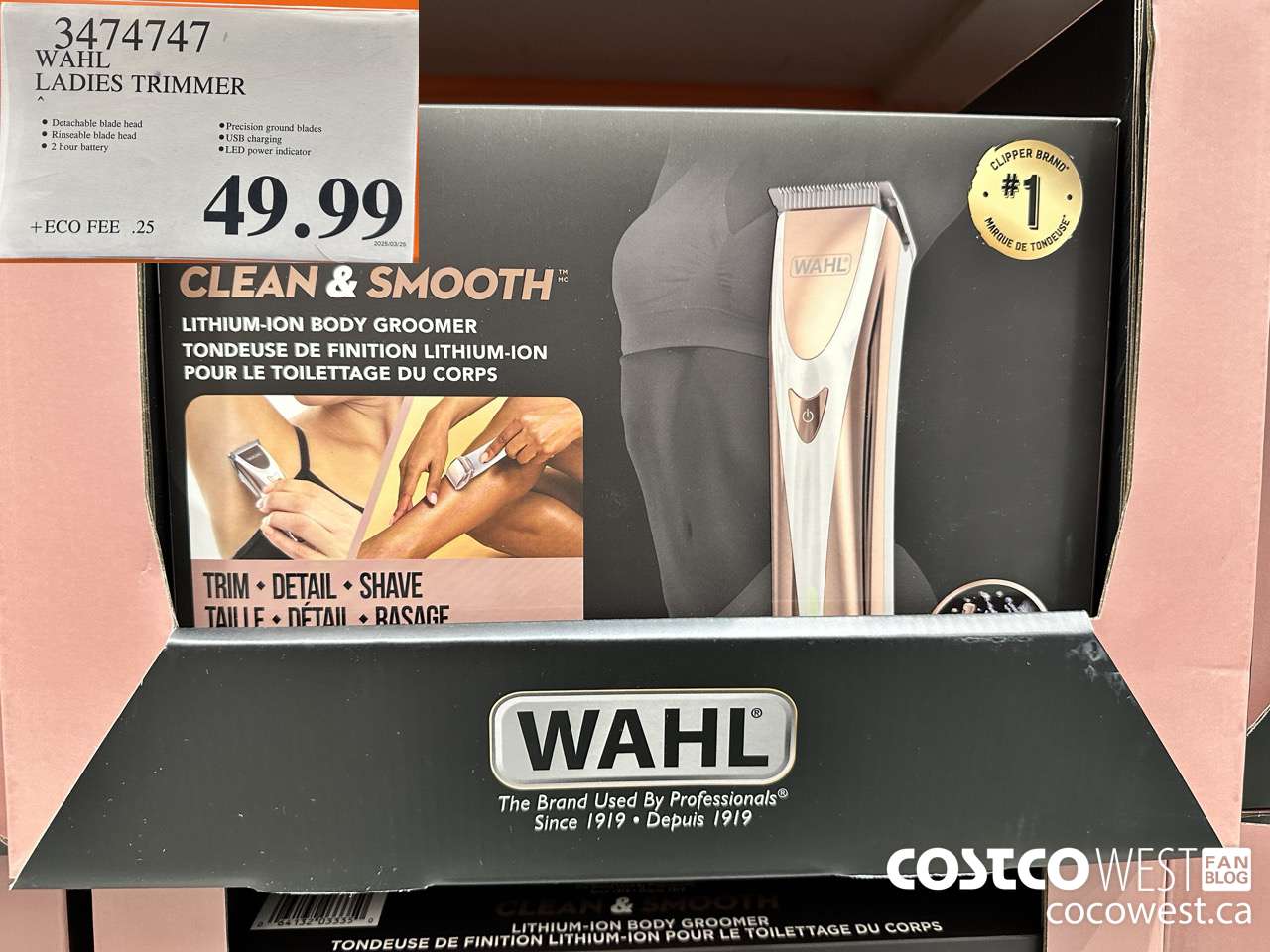 3474747 WAHL LADIES TRIMMER $49.99