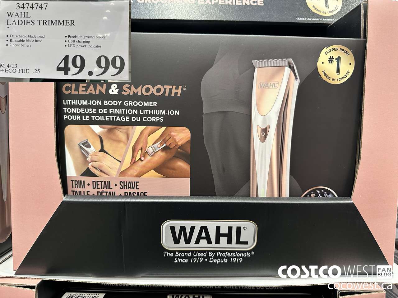 3474747 WAHL LADIES TRIMMER $49.99