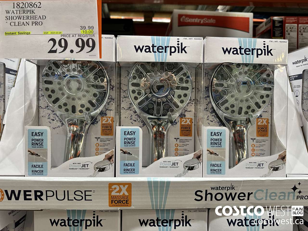 1820862 WATERPIK SHOWERHEAD CLEAN PRO ($10.00 INSTANT SAVINGS EXPIRES ON 2025-03-09) $29.99