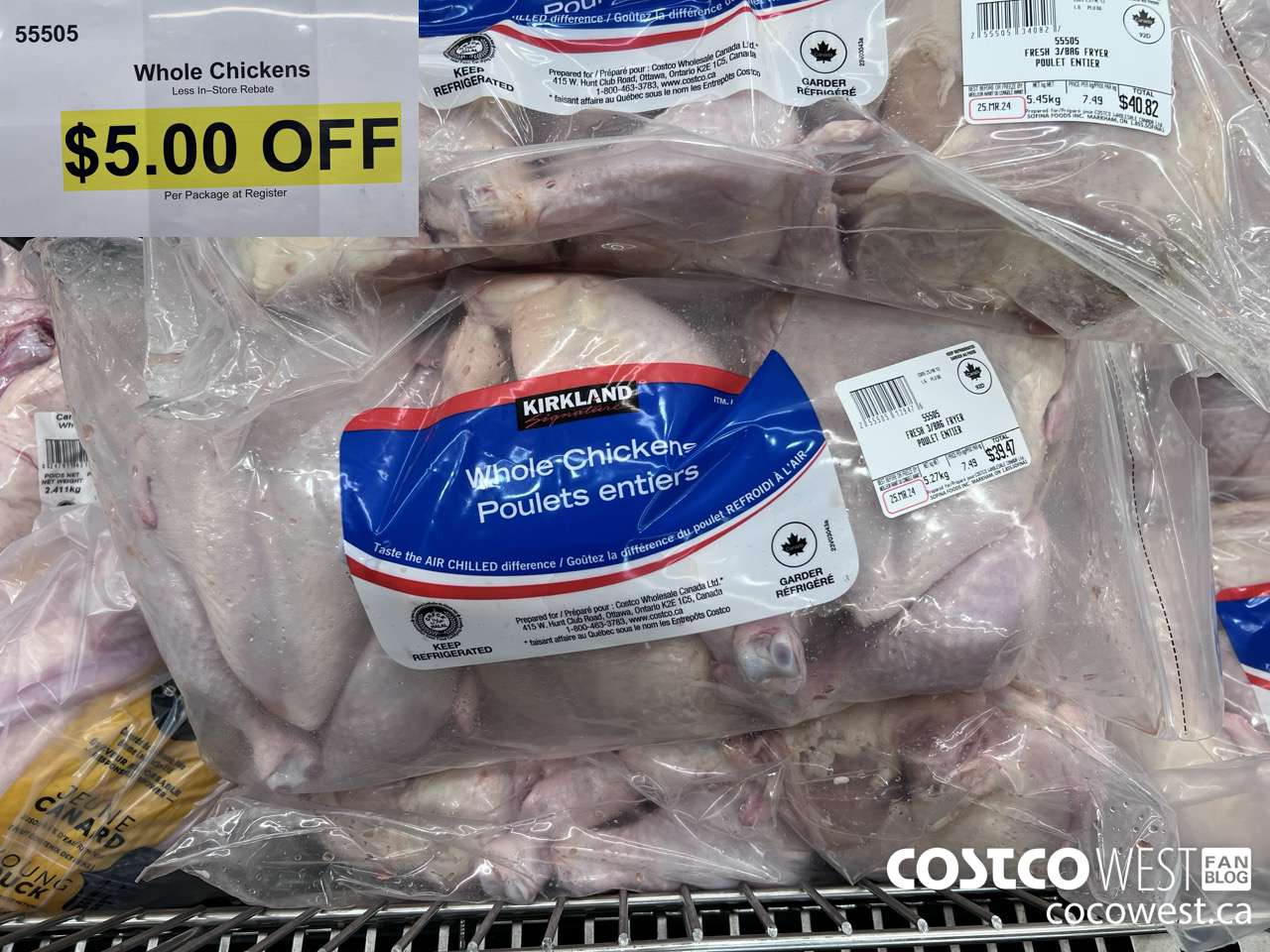 55505 WHOLE CHICKENS ($5.00 INSTANT SAVINGS)