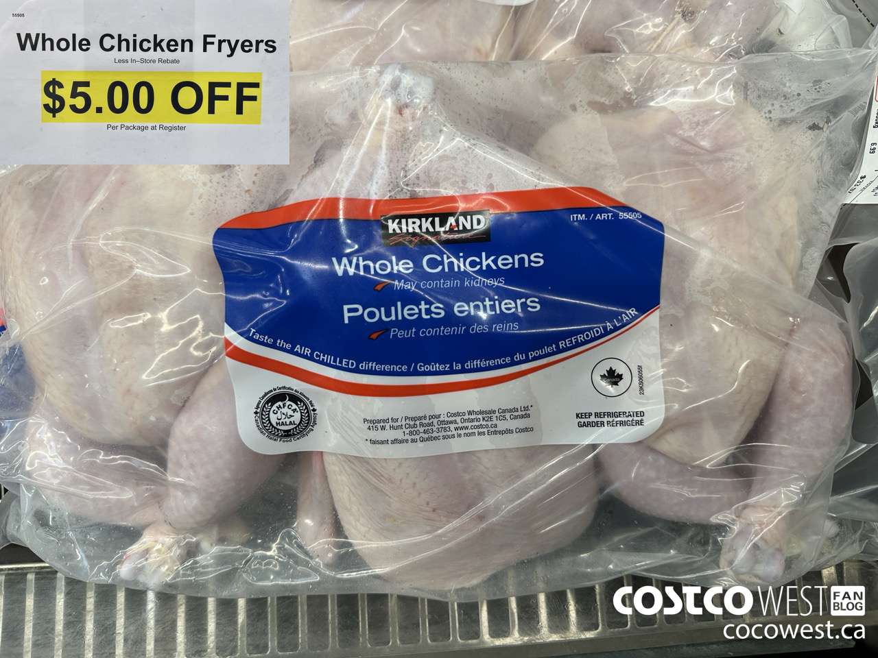 55505 WHOLE CHICKENS ($5.00 INSTANT SAVINGS)