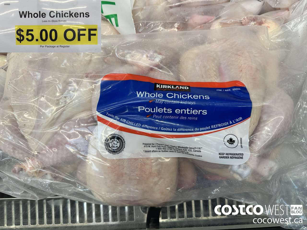 55505 WHOLE CHICKEN FRYERS ($5.00 INSTANT SAVINGS)