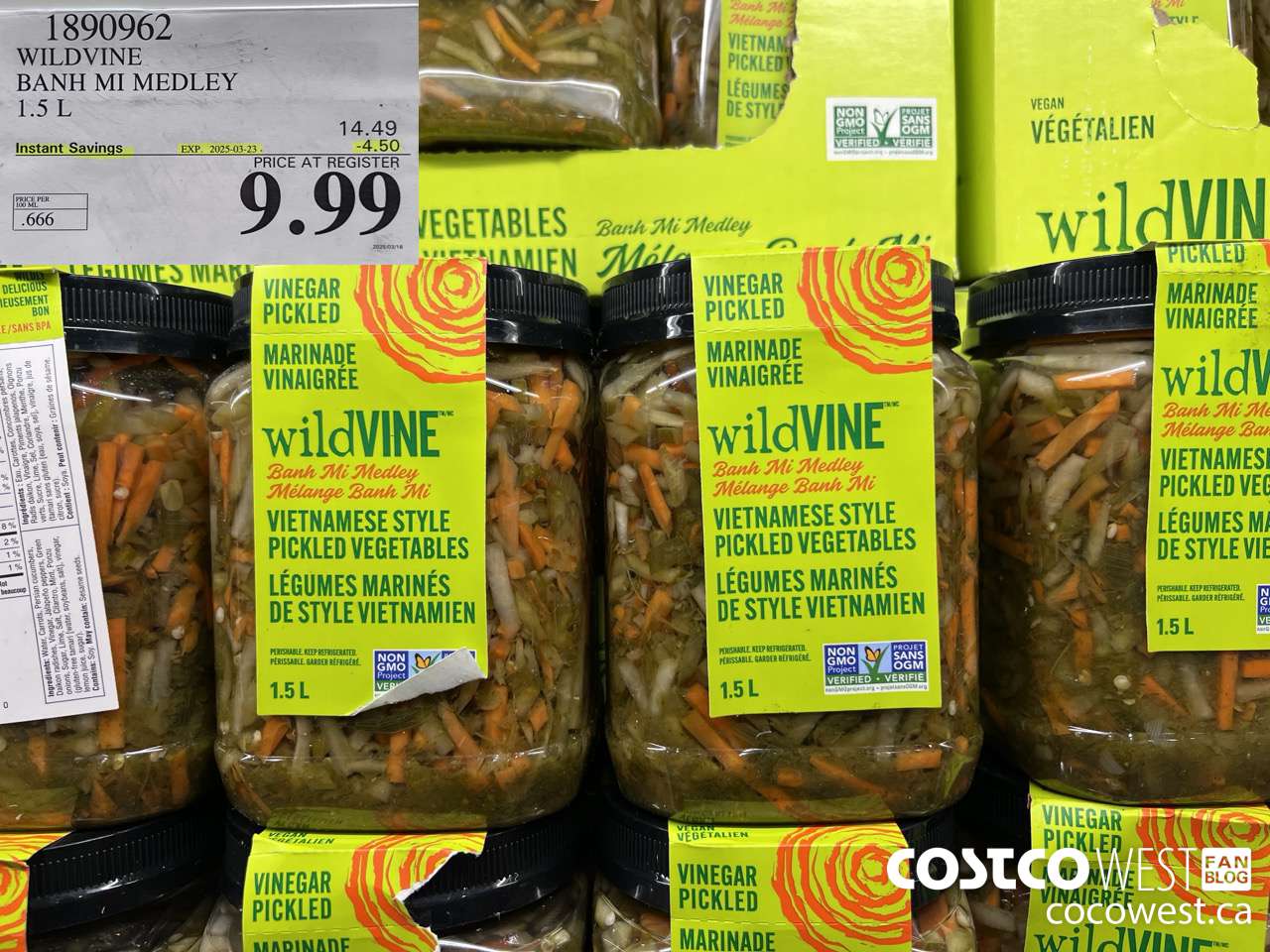 1890962 WILDVINE BAHN MI MEDLEY 1.5L ($4.50 INSTANT SAVINGS EXPIRES ON 2025-03-23) $9.99