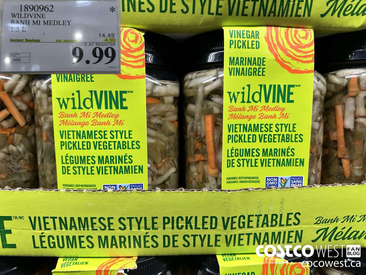 1890962 WILDVINE BAHN MI MEDLEY 1.5L ($4.50 INSTANT SAVINGS EXPIRES ON 2025-03-30) $9.99