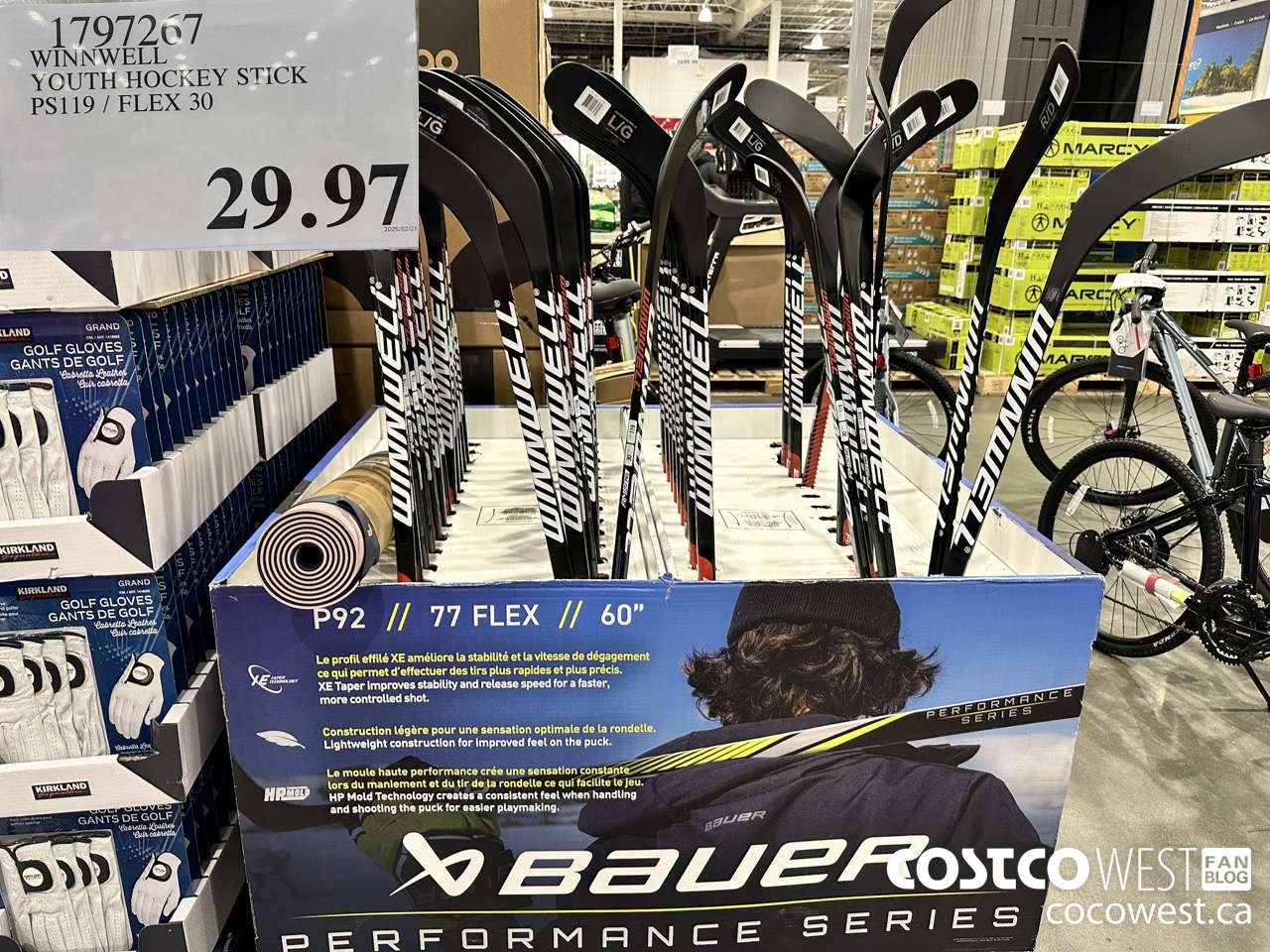 1797267 WINNWELL YOUTH HOCKEY STICK PS119/FLEX 30 $29.97