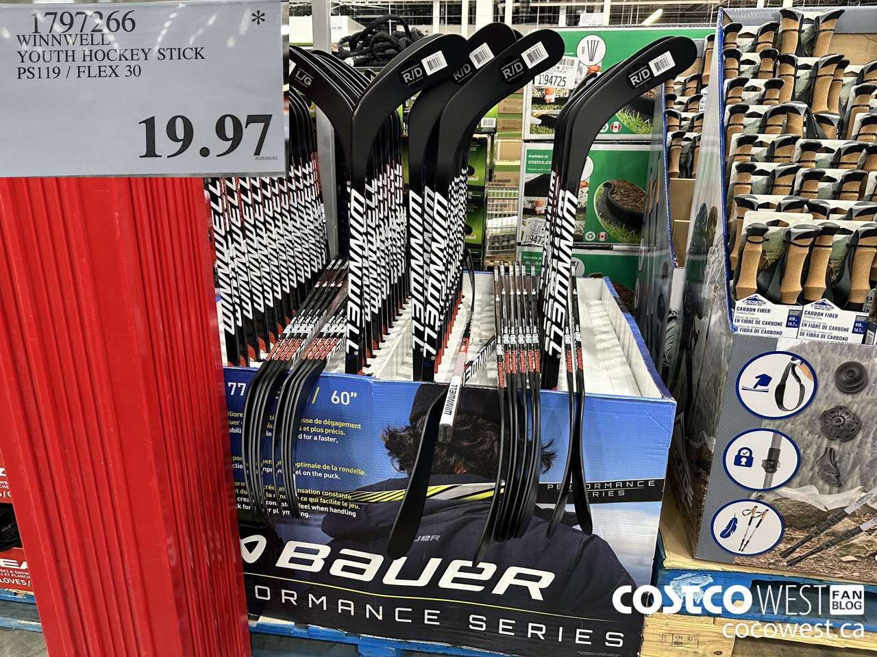 1797266 WINNWELL YOUTH HOCKEY STICK PS119/FLEX 30 $19.97