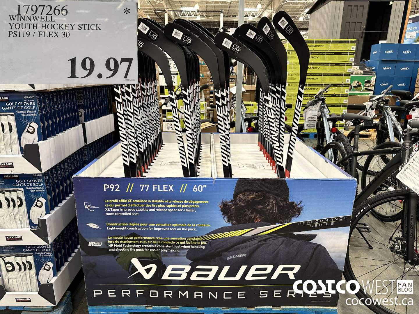 1797266 WINNWELL YOUTH HOCKEY STICK PS119/FLEX 30 $19.97