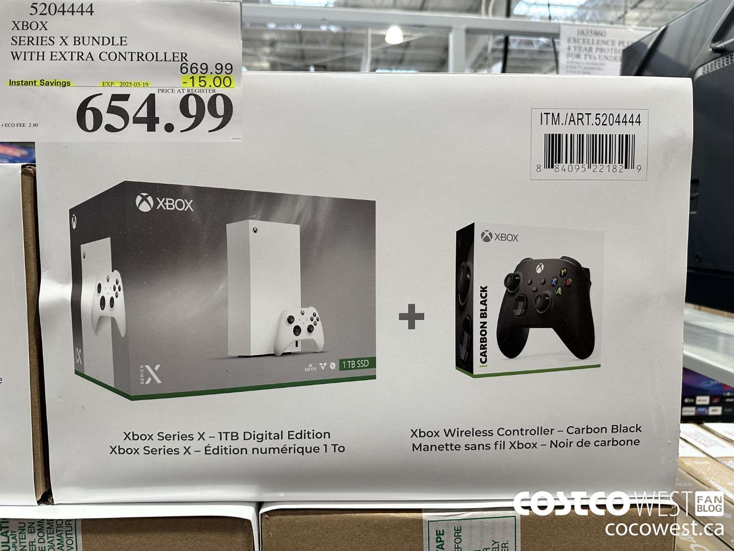 5204444 XBOX SERIES X BUNDLE WITH EXTRA CONTROLLER ($15.00 INSTANT SAVINGS EXPIRES ON 2025-03-19) $654.99