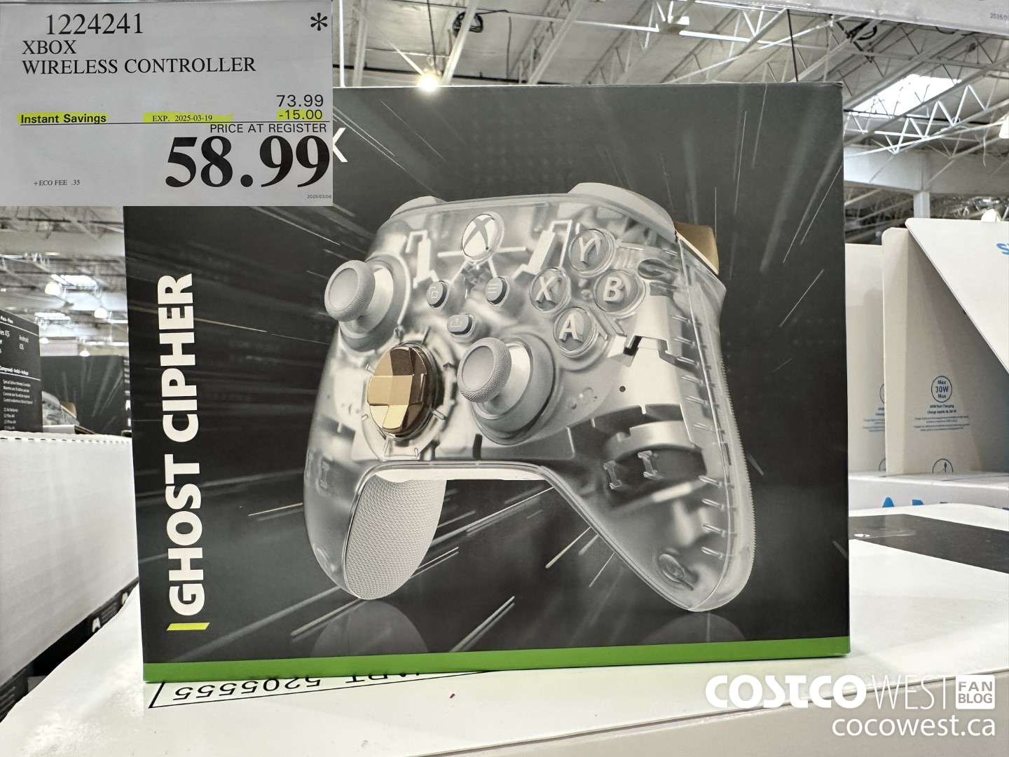 1224241 XBOX WIRELESS CONTROLLER ($15.00 INSTANT SAVINGS EXPIRES ON 2025-03-19) $58.99