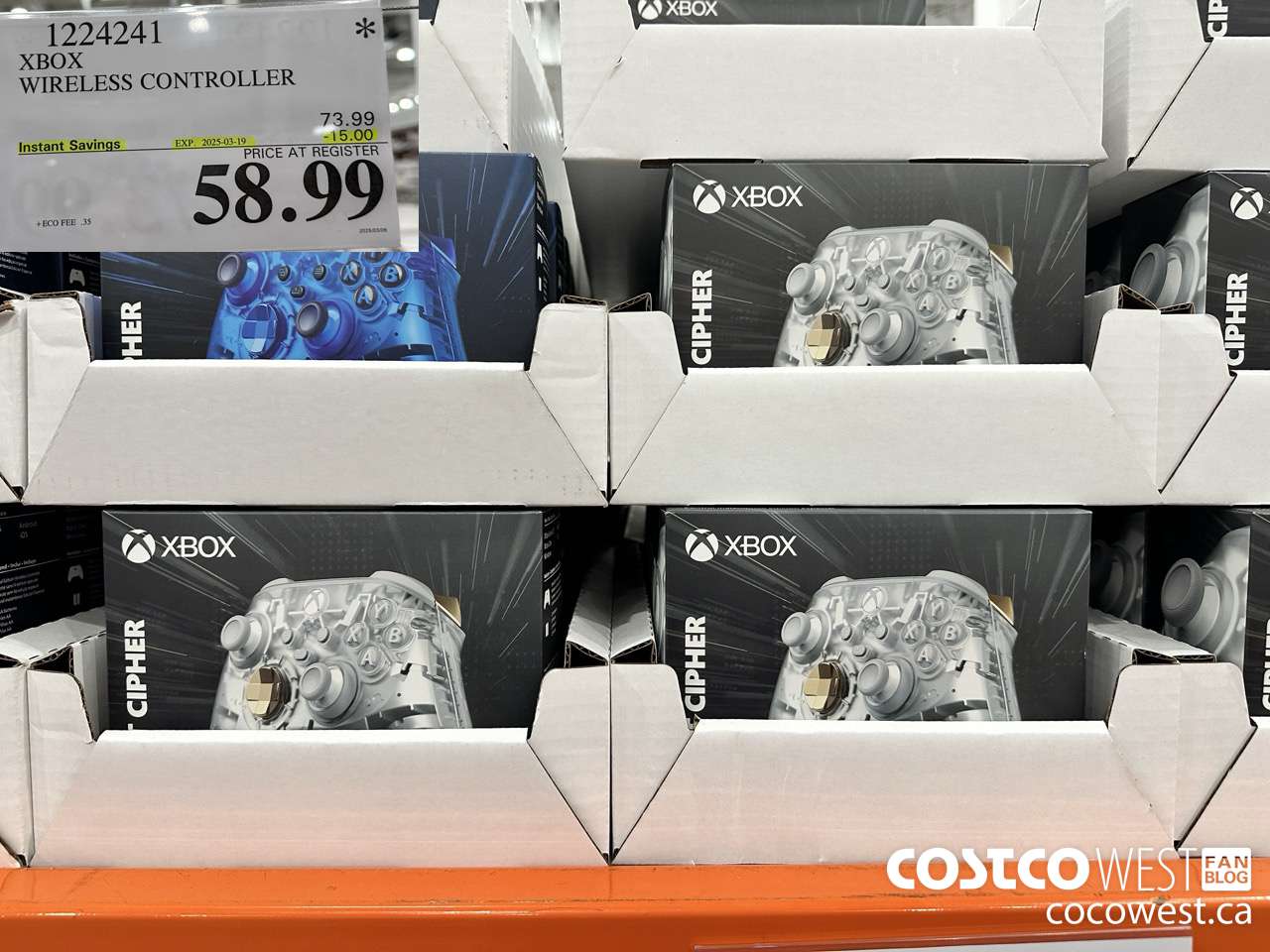 1224241 XBOX WIRELESS CONTROLLER ($15.00 INSTANT SAVINGS EXPIRES ON 2025-03-19) $58.99