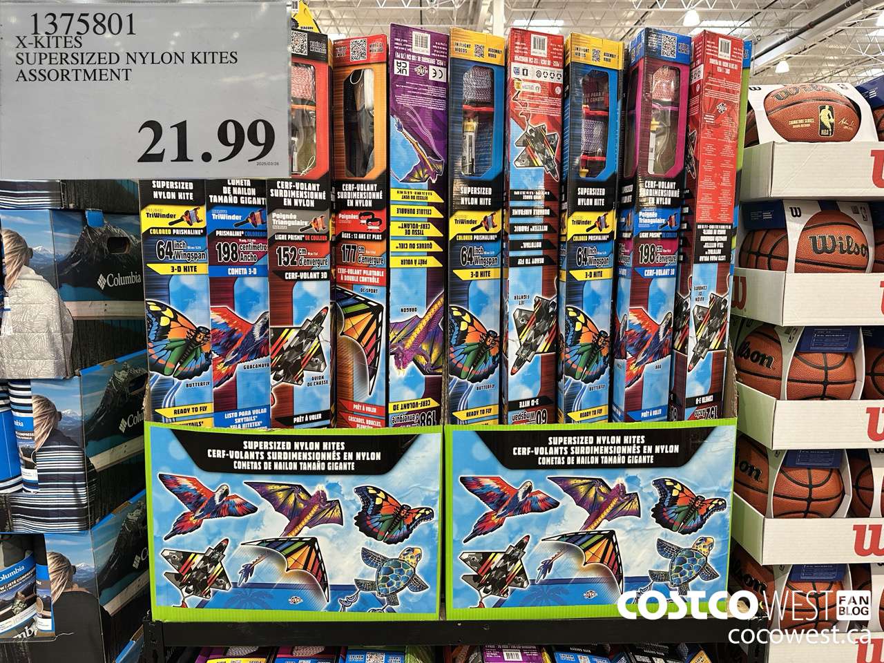 1375801 X-KITES SUPERSIZED NYLON KITES ASSORTMENT $21.99