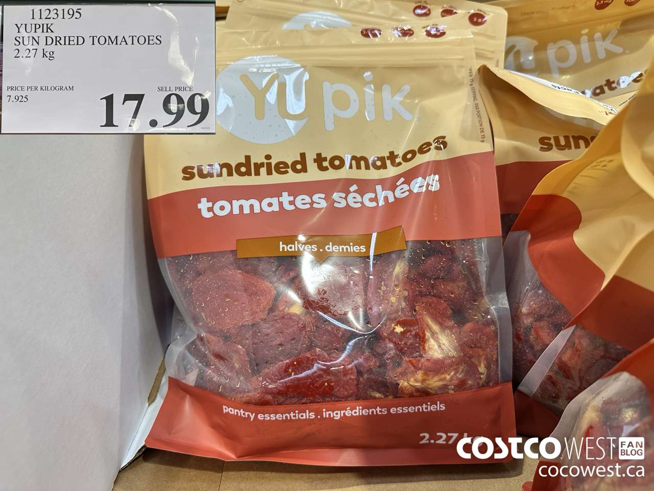 1123195 YUPIK SUN DRIED TOMATOES 2.27KG $17.99
