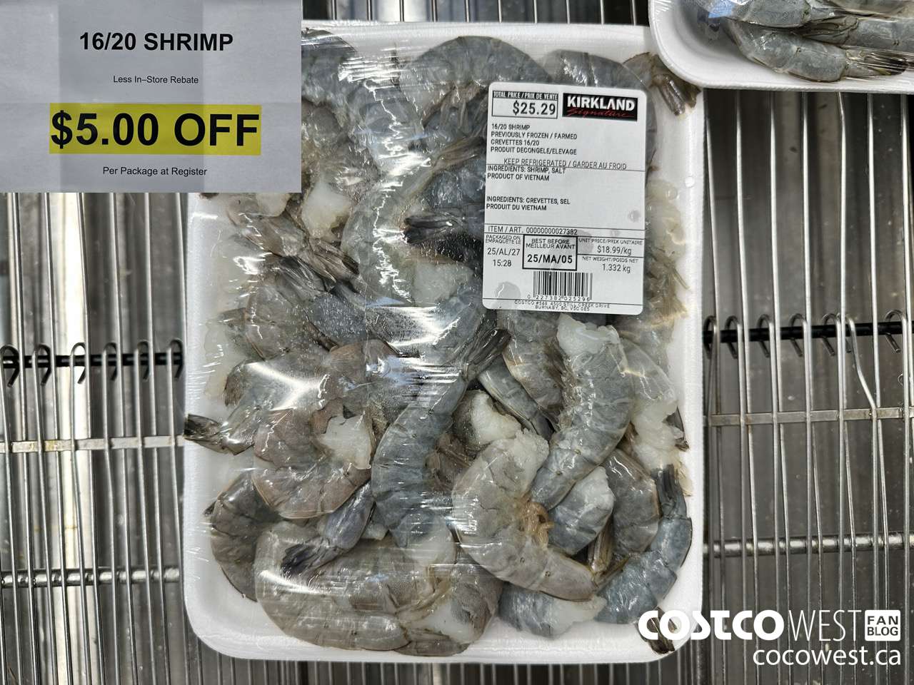 47886 16/20 SHRIMP ($5.00 INSTANT SAVINGS)