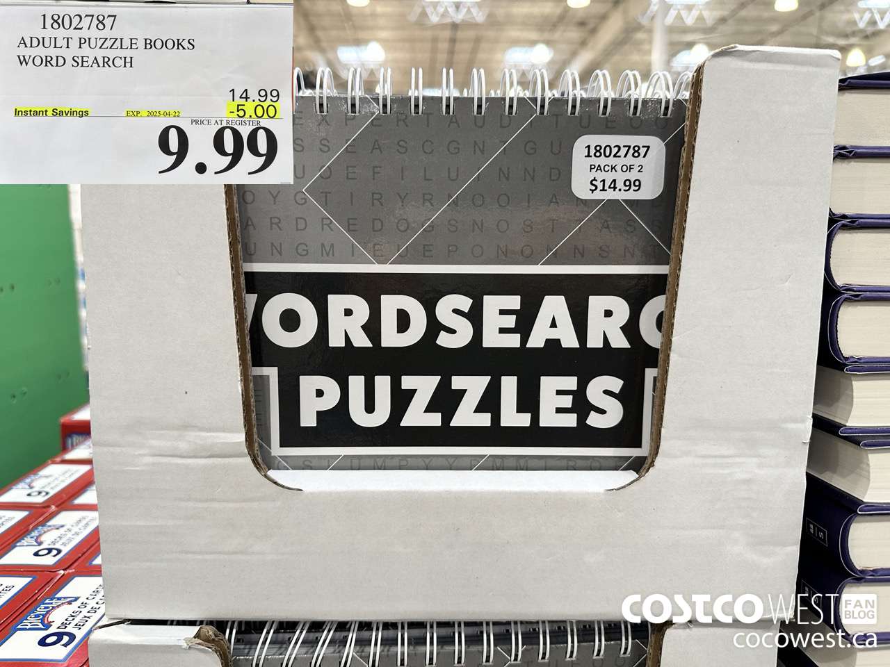 1802787 ADULT PUZZLE BOOKS WORD SEARCH / SUDOKU / CROSSWORD ($5.00 INSTANT SAVINGS EXPIRES ON 2025-04-22) $9.99